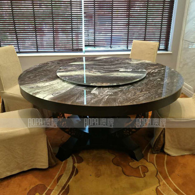 Z71 大理石纹钢化玻璃火锅桌