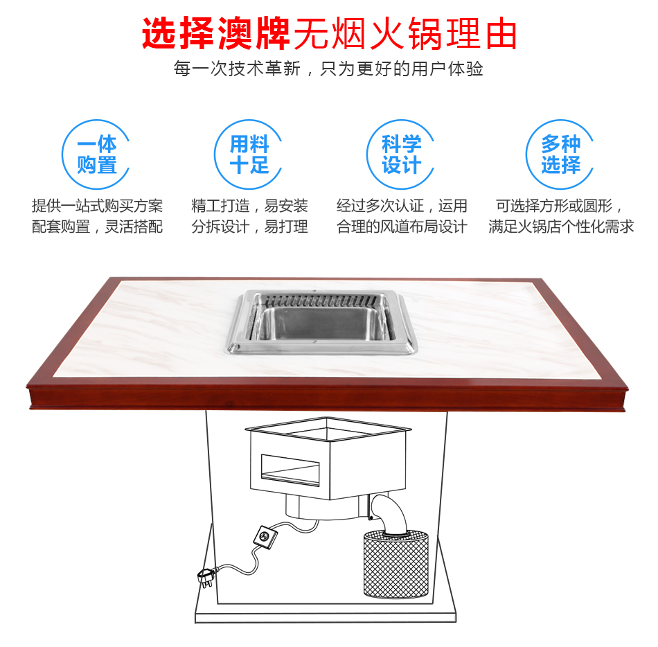澳牌无烟火锅设备